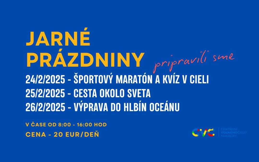 Jarné prázdniny v CVČ